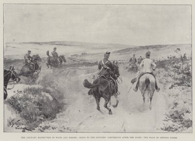 The Military Manoeuvres in Wilts and Dorset, going to the Officers